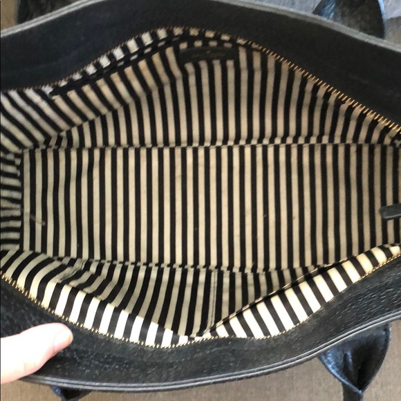 Kate Spade Black Leather Tote - Picture 3 of 5